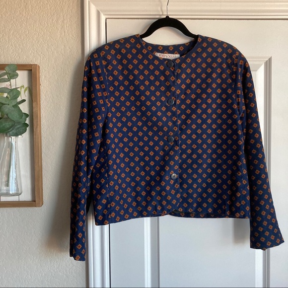 vtg Karen Scott midi skirt and jacket set - Picture 4 of 15